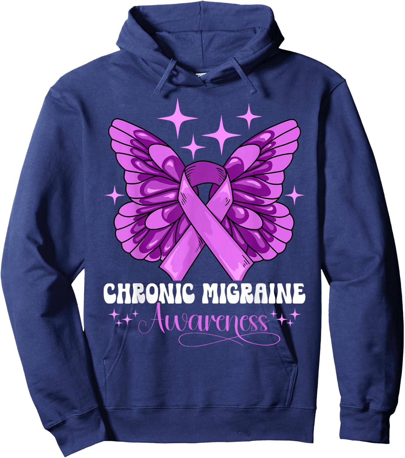 Chronic Migraine Awareness Hoodie - Hoodie | Navy