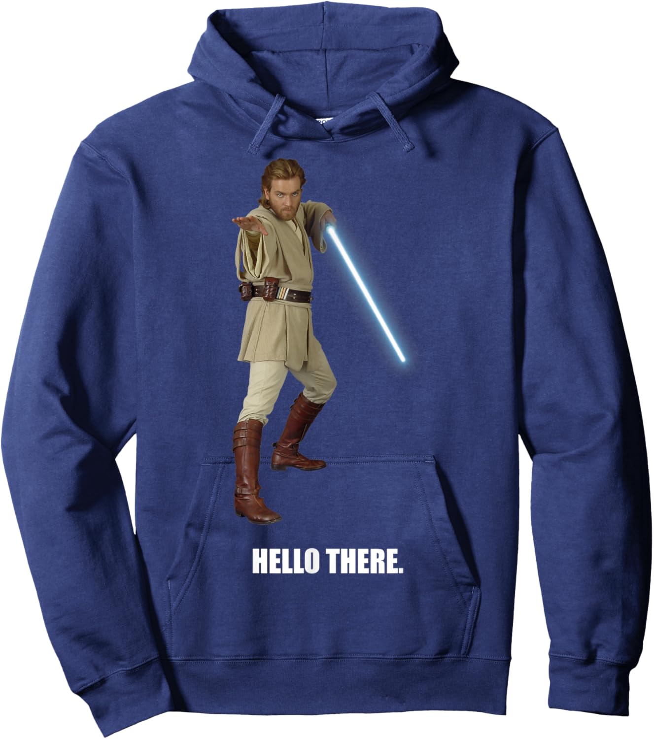 Star Wars Obi-Wan Kenobi Hello There Portrait Hoodie - Hoodie | Navy