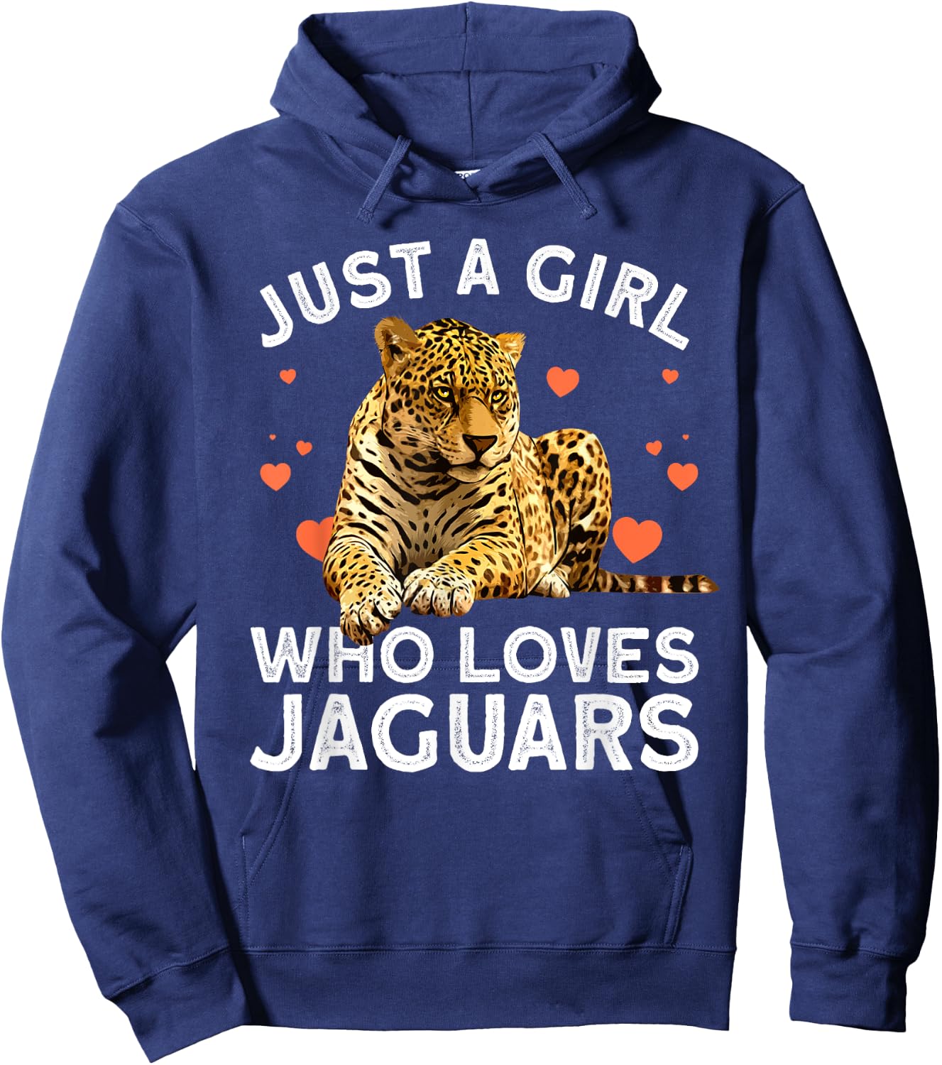 Cool Jaguar Design Girls Cat Animal Jaguar Lover Hoodie - Hoodie | Navy