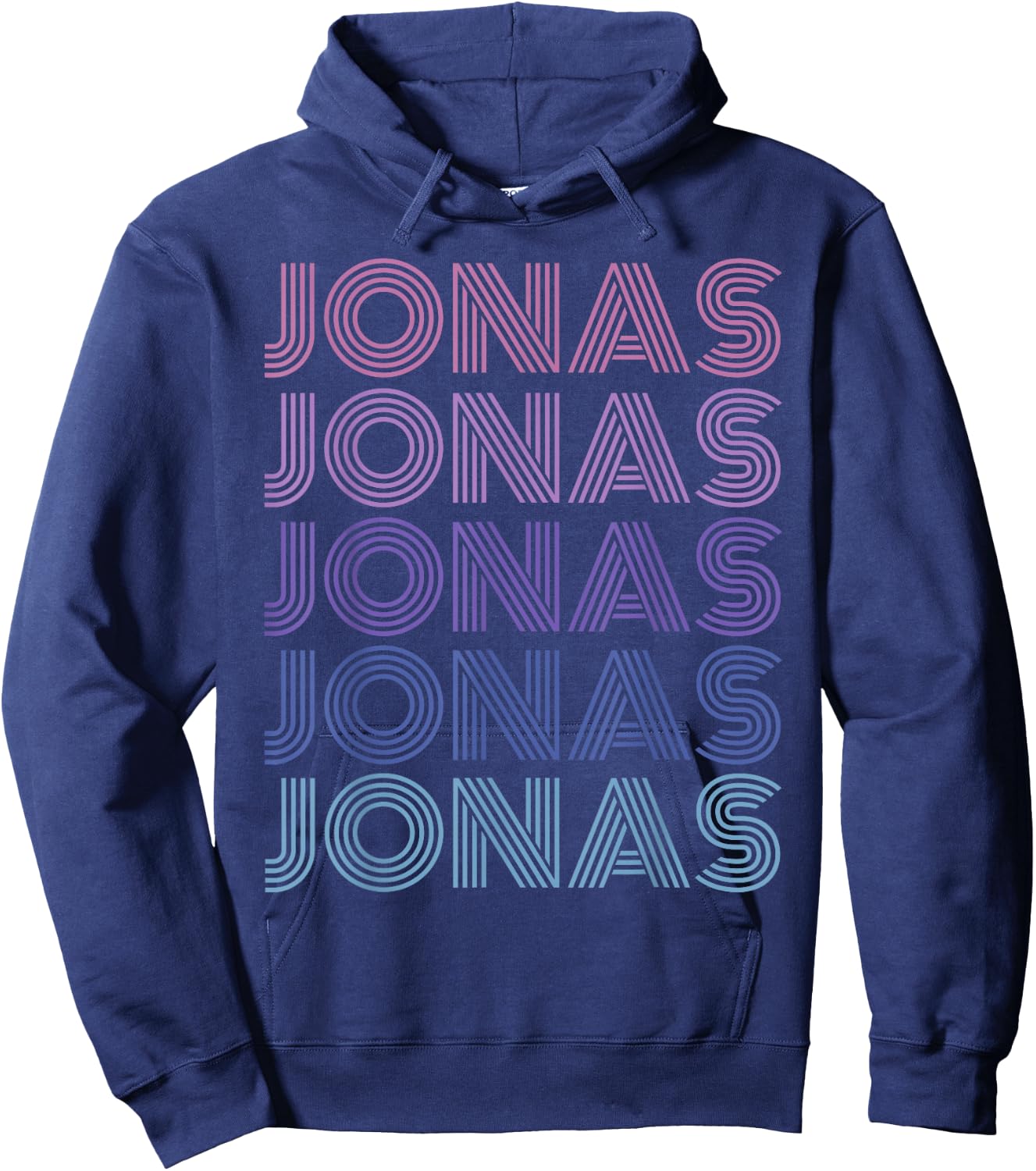 Retro Vintage Purple Jonas Hoodie - Hoodie | Navy