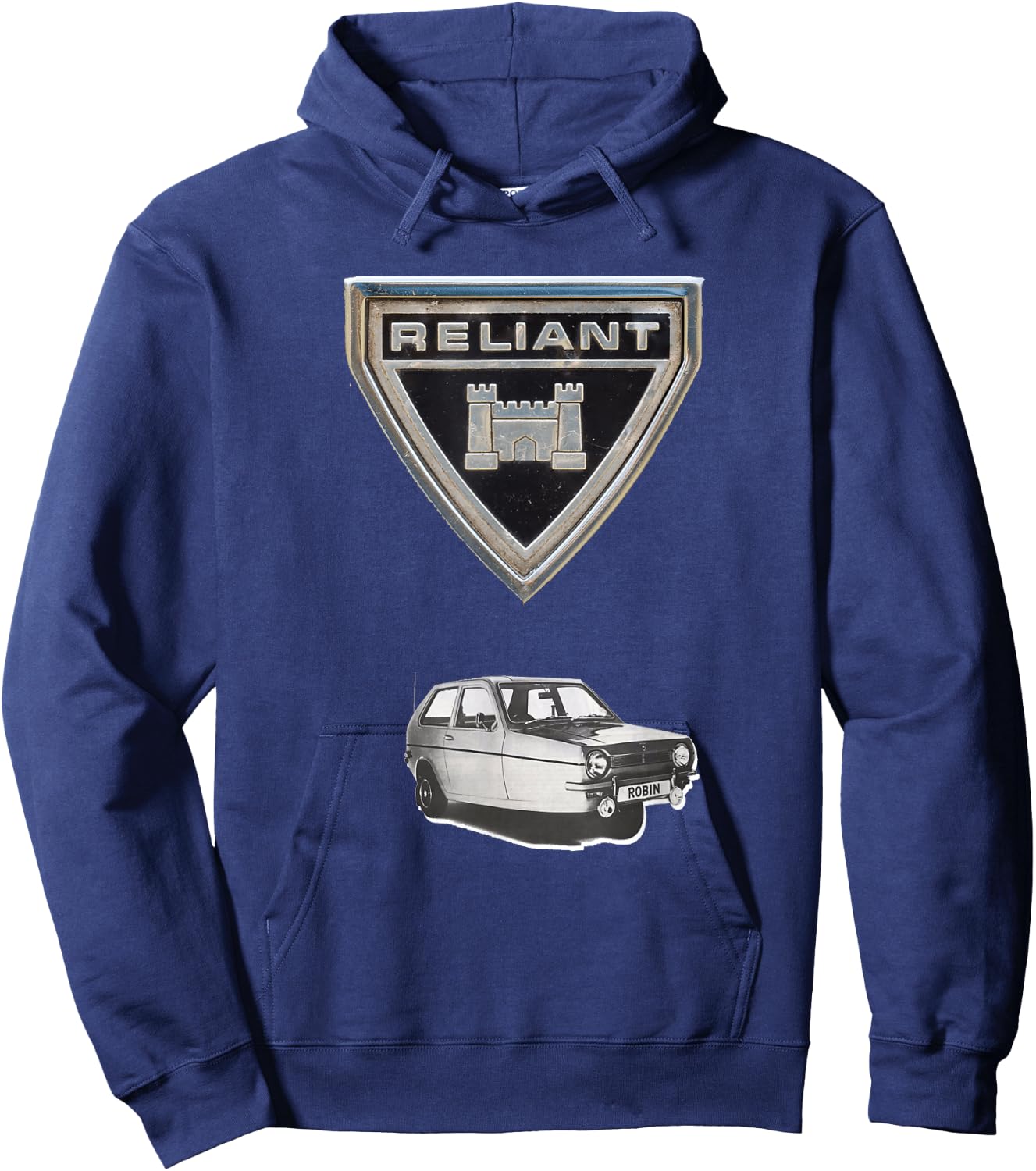 Classic 3-Wheel Car Reliant Robin MK Hoodie - Hoodie | Navy
