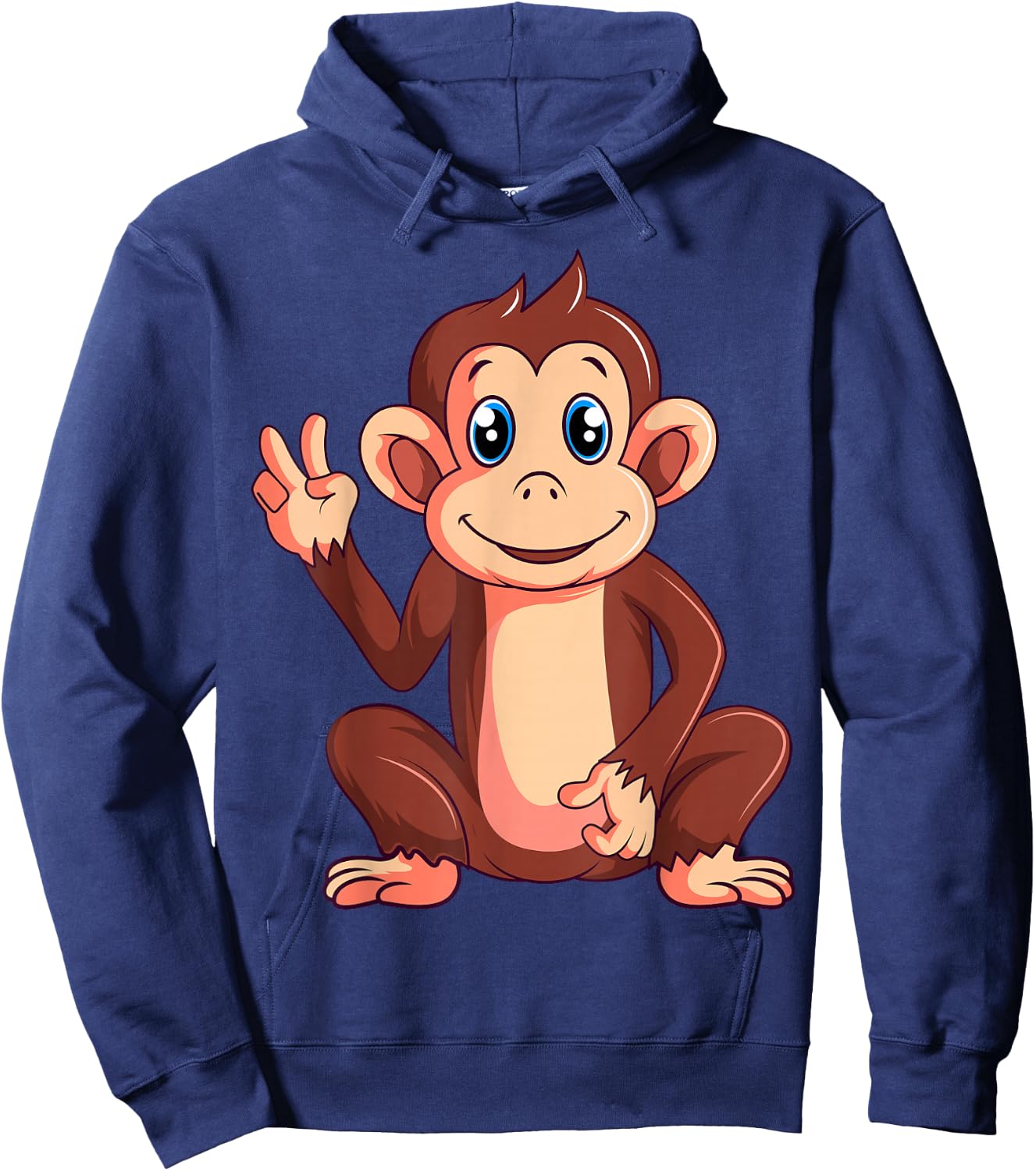 Monkey Lover Kids Boys Girls Women Hoodie - Hoodie | Navy