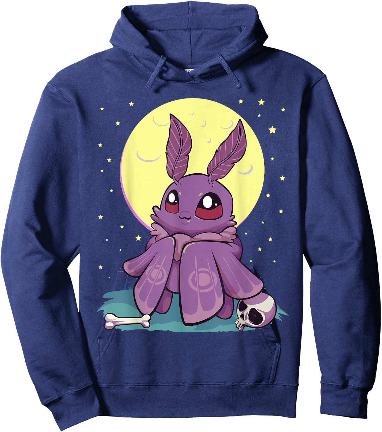 Pastel Goth Kawaii Anime Cute Baby Mothman Cryptid Hoodie - Hoodie | Navy