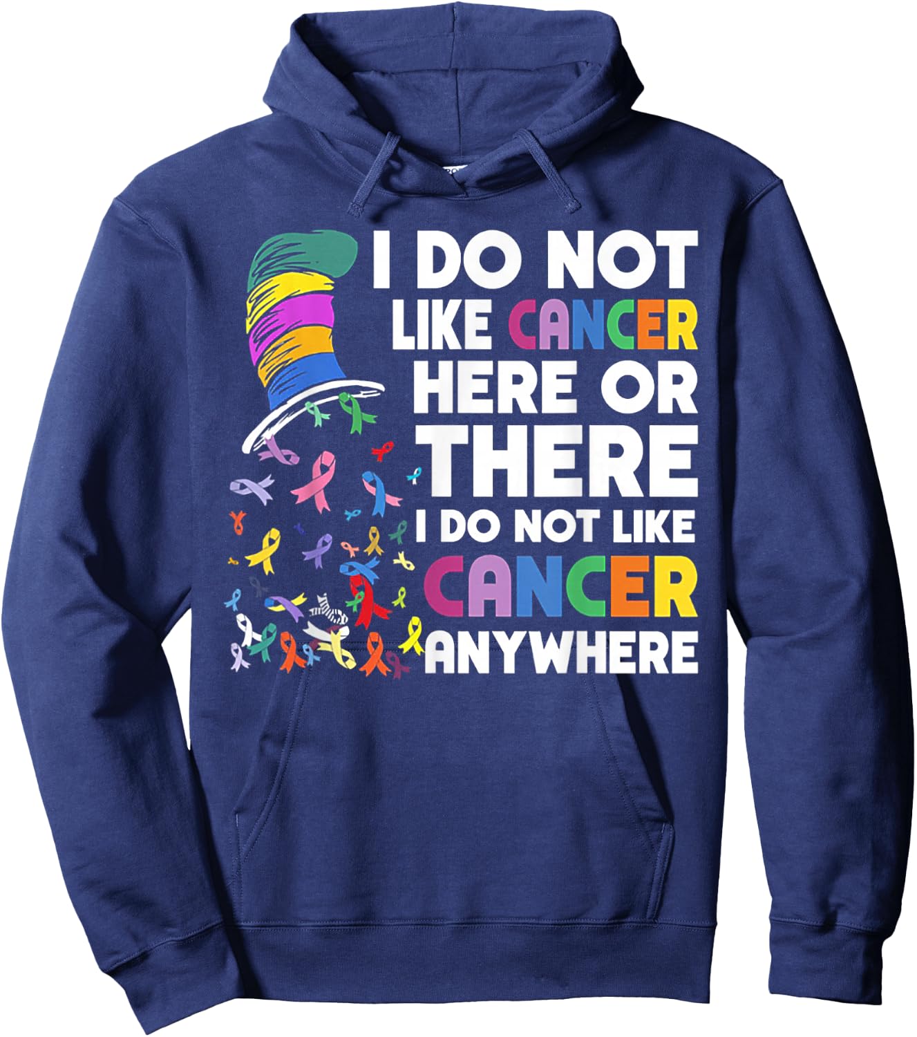 Funny I Do Not Like Cancer Here Shirt - Women's Cancer Awareness - Black - Small - Short Sleeve - - Classic Fit - -Adults, Kids Hoodie - Hoodie | Navy