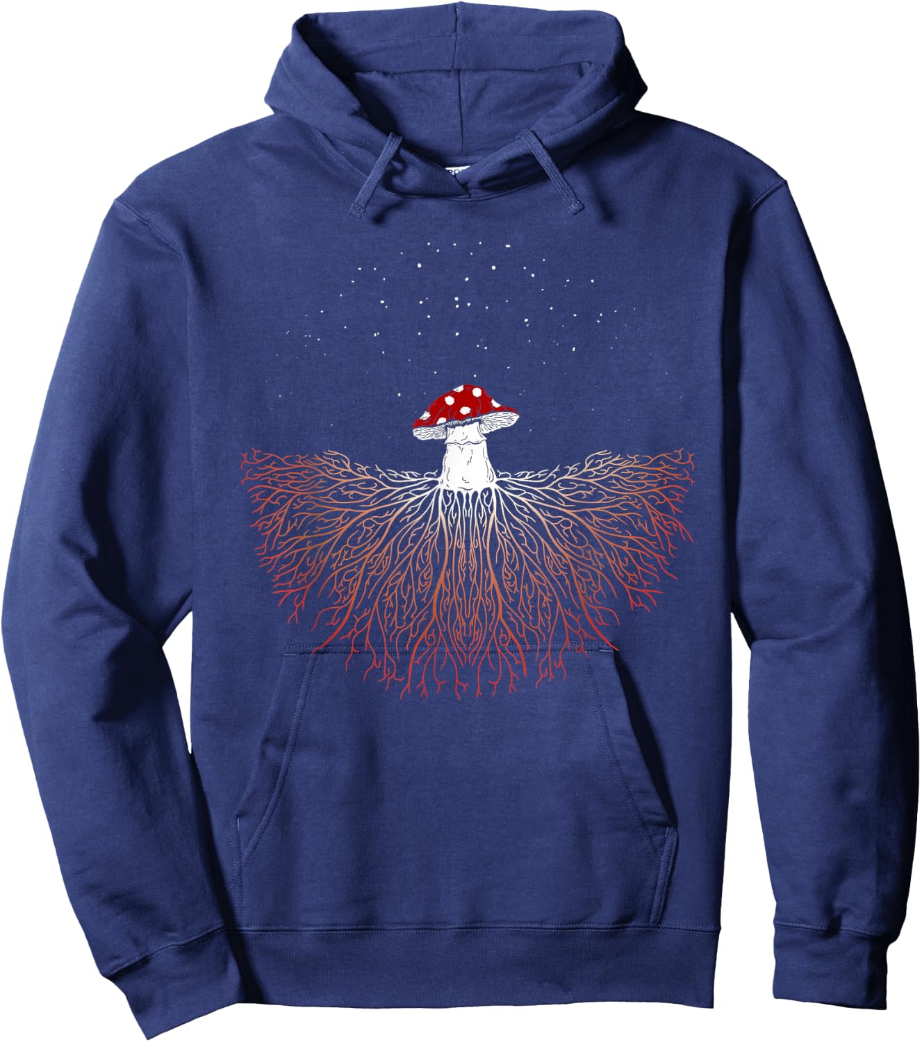 Mushroom fungus mycelium Hoodie - Hoodie | Navy