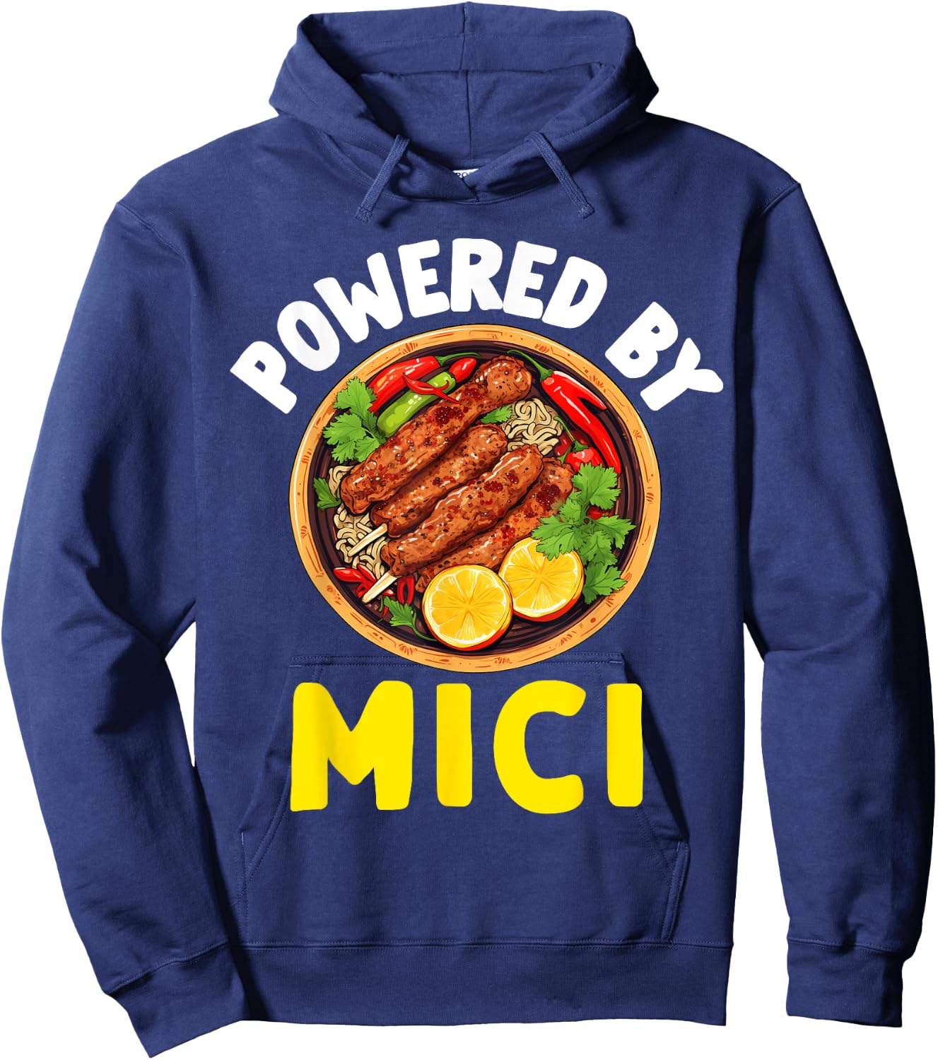 Romanian Food Mici Women Kids Romania Souvenir Pride Hoodie - Hoodie | Navy