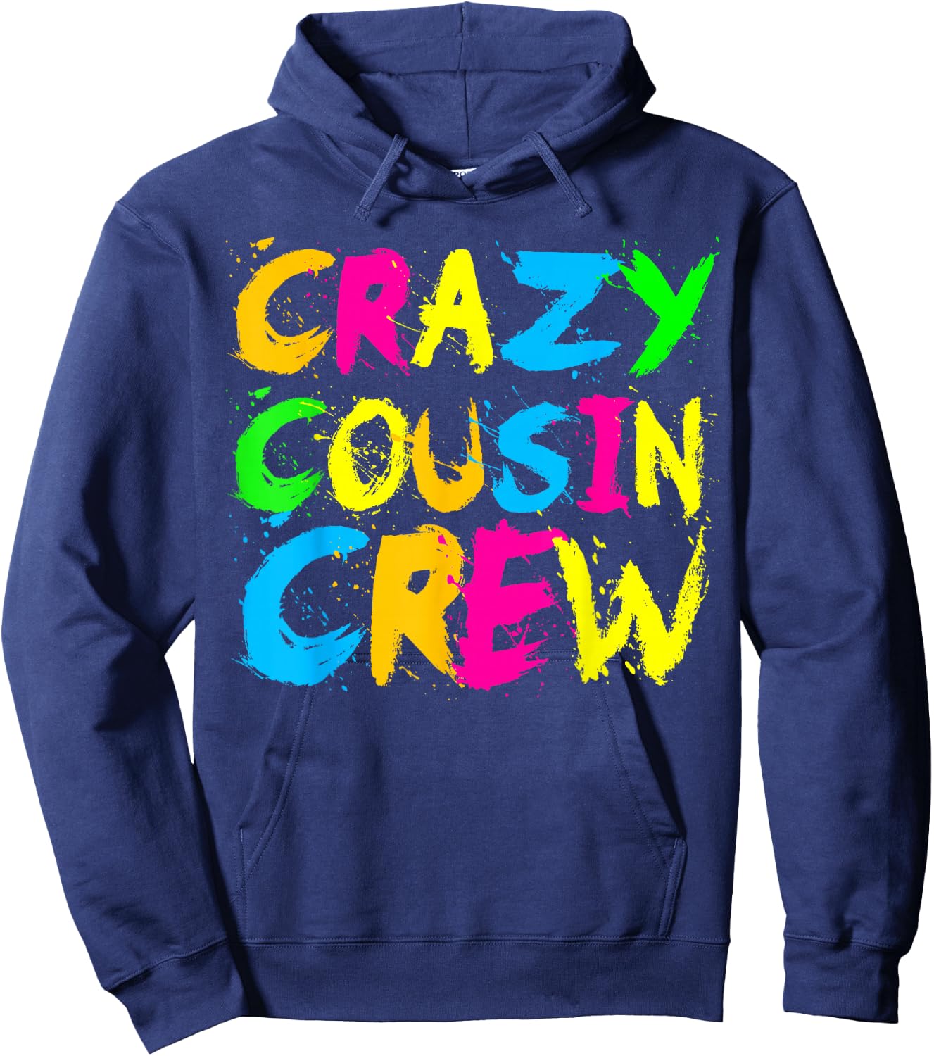 Crazy Cousin Crew Funny Ralatives Family Holiday Reunion Hoodie - Hoodie | Navy