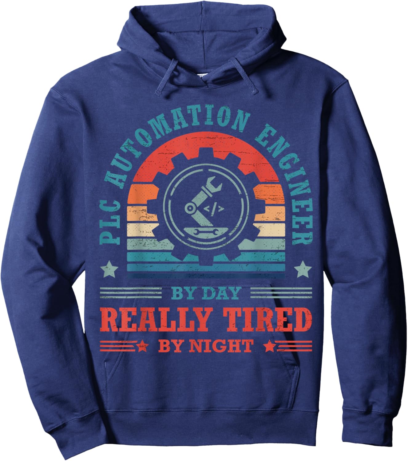 Controls Engineer PLC Automation Engineer HMI PLC Programmer Hoodie - Hoodie | Navy