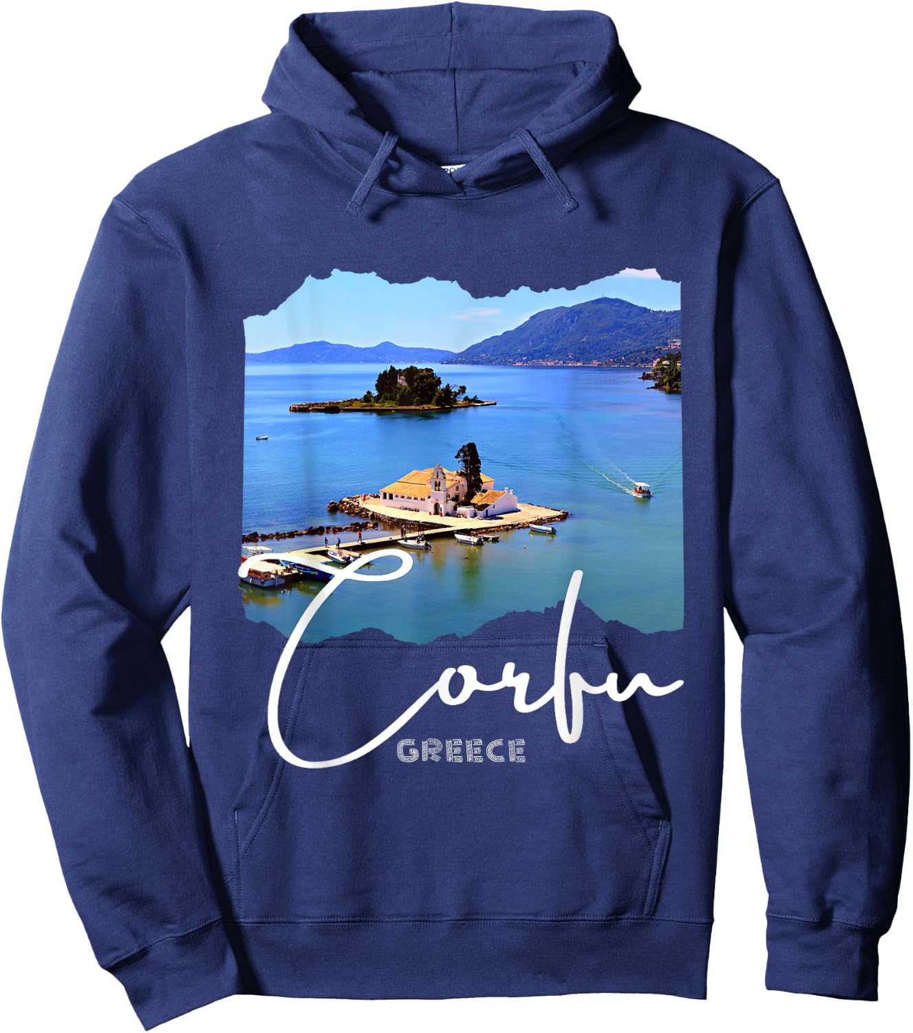 Corfu Island Greece Corfu Hoodie - Hoodie | Navy