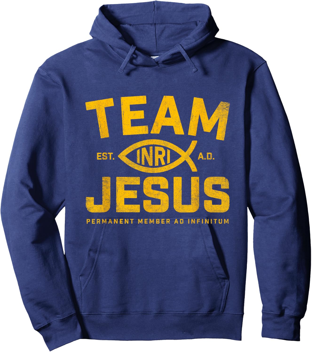 Christ Christianity God Almighty Lord Savior Team Jesus Hoodie - Hoodie | Navy