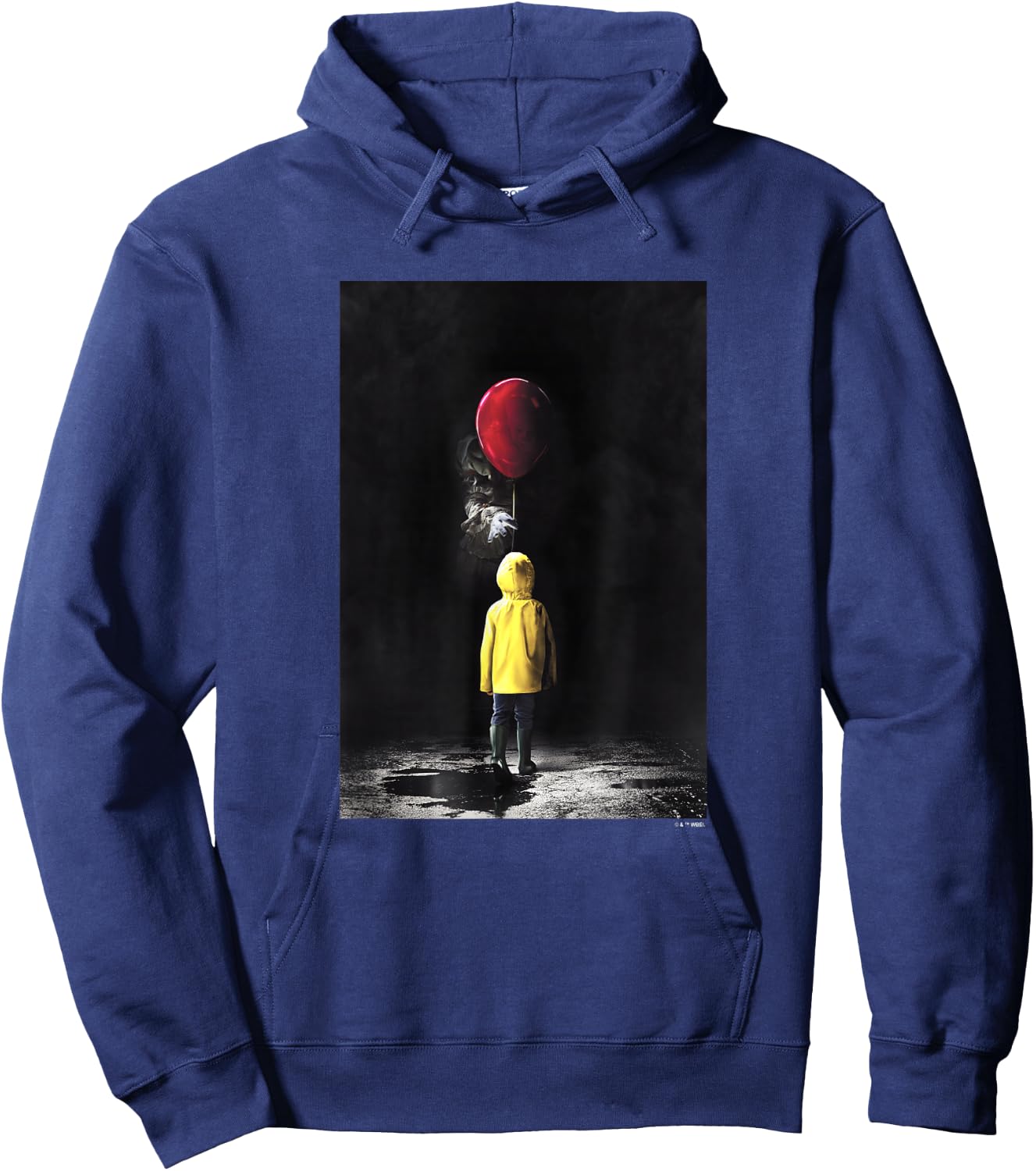 It Pennywise & Georgie Red Balloon Iconic Movie Poster Hoodie - Hoodie | Navy