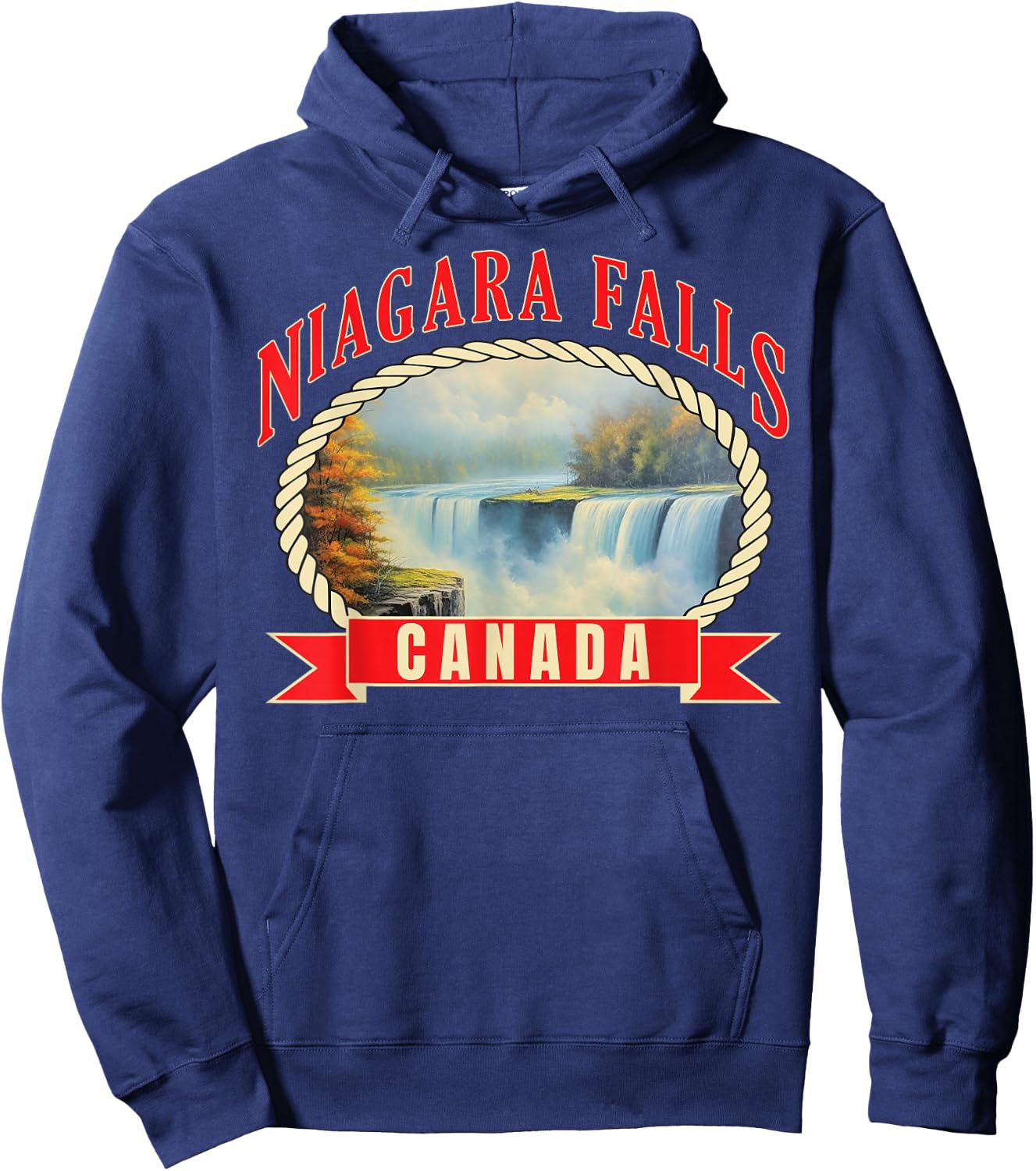 Niagara Falls Canada USA Nature river Hoodie - Hoodie | Navy