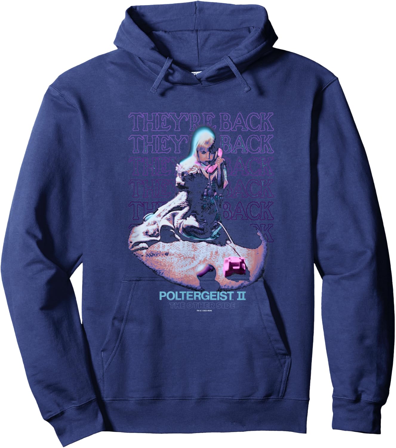 Poltergeist II Carol Ann They're Back Phone Call Halloween Hoodie - Hoodie | Navy