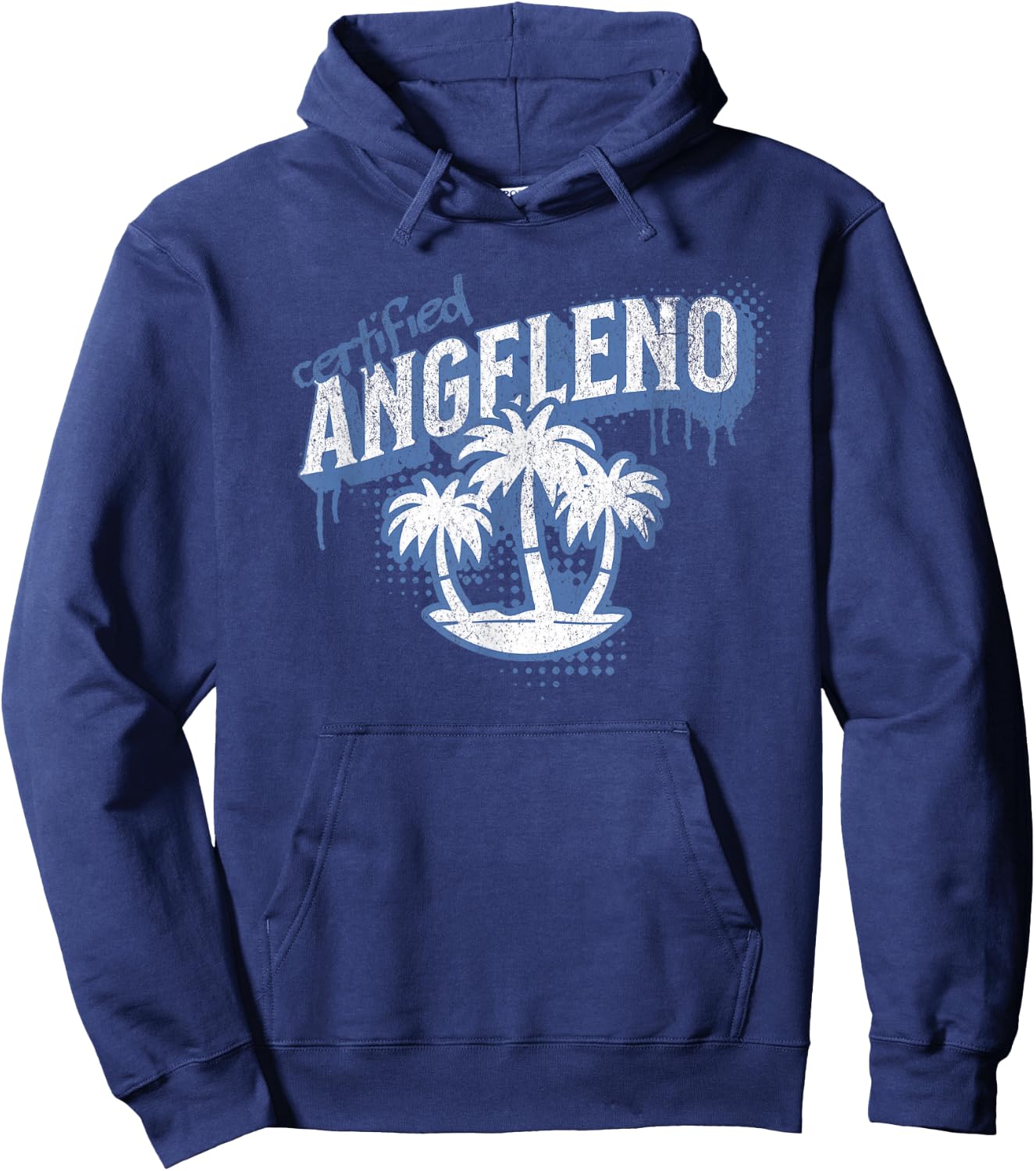 Certified Angeleno - City Pride Street Art Design Hoodie - Hoodie | Navy