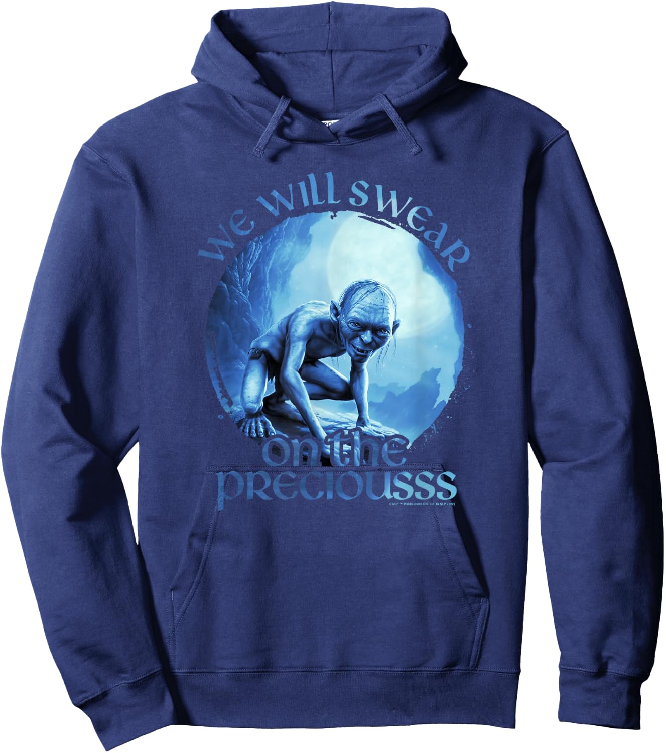 The Lord Of The Rings Gollum Swear On The Precious Hoodie - Hoodie | Navy
