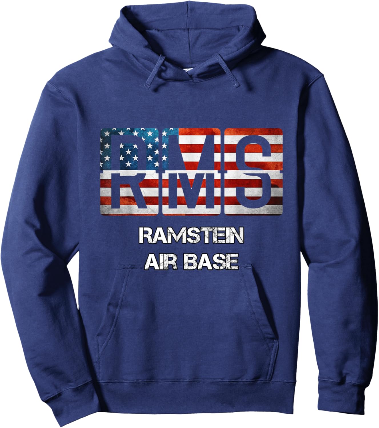 Ramstein Air Base RMS IATA ICAO ETAR Aviation Gift Hoodie - Hoodie | Navy
