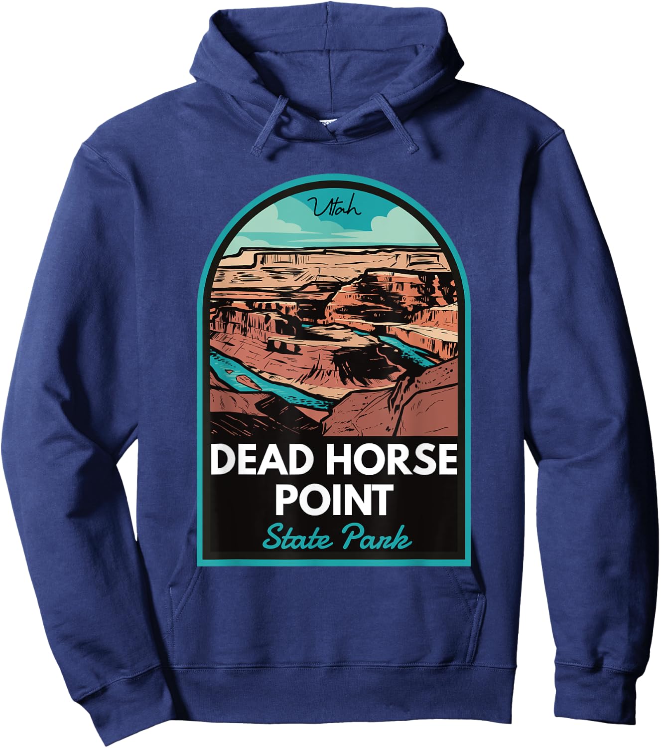Dead Horse Point State Park Utah Badge Hoodie - Hoodie | Navy