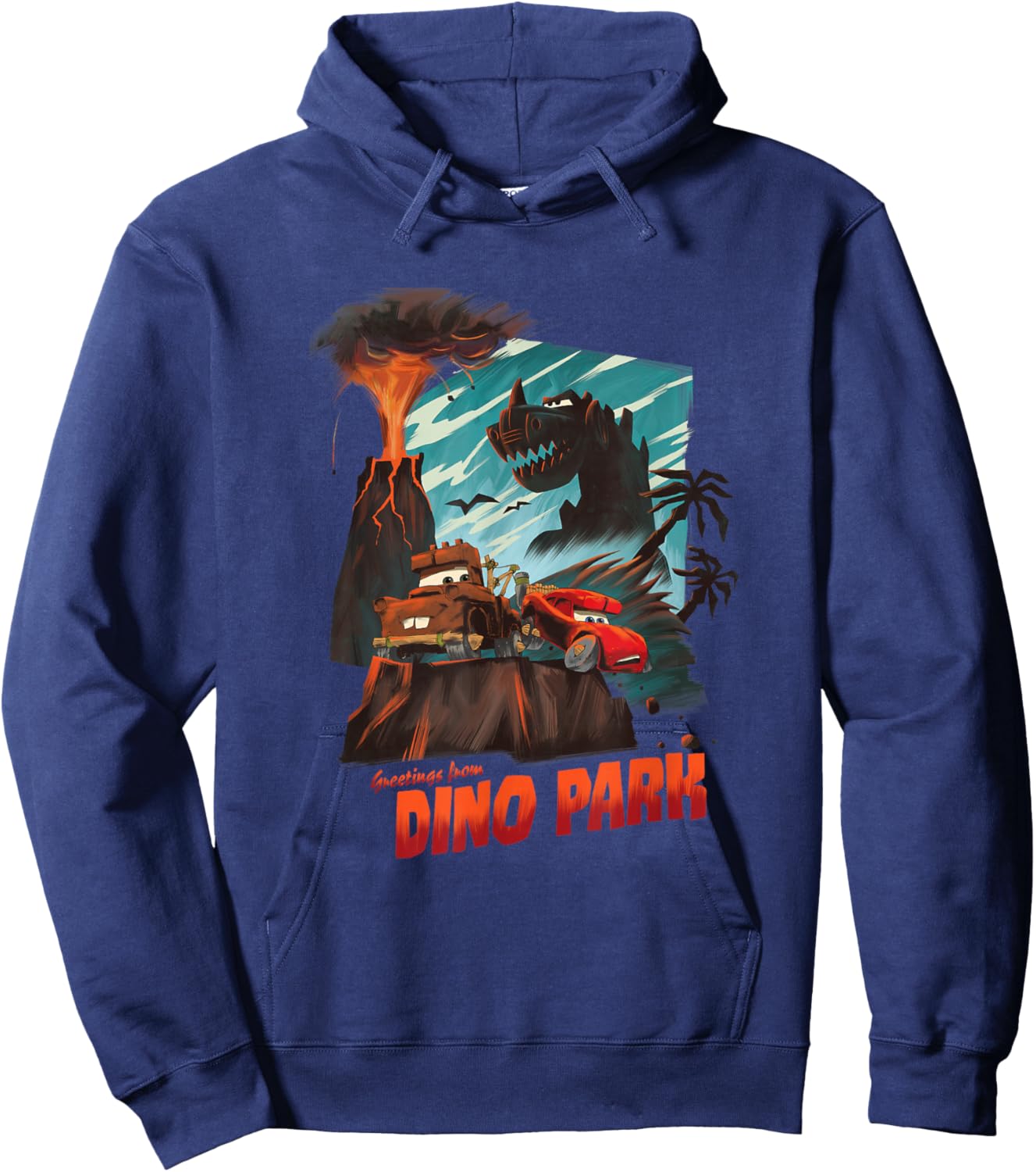 Disney Pixar Cars on the Road Greetings from Dino Park Hoodie - Hoodie | Navy