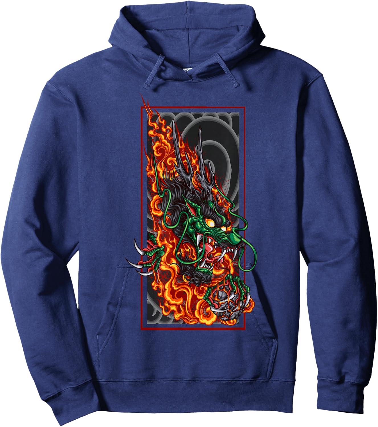 Fire Dragon Hoodie - Hoodie | Navy