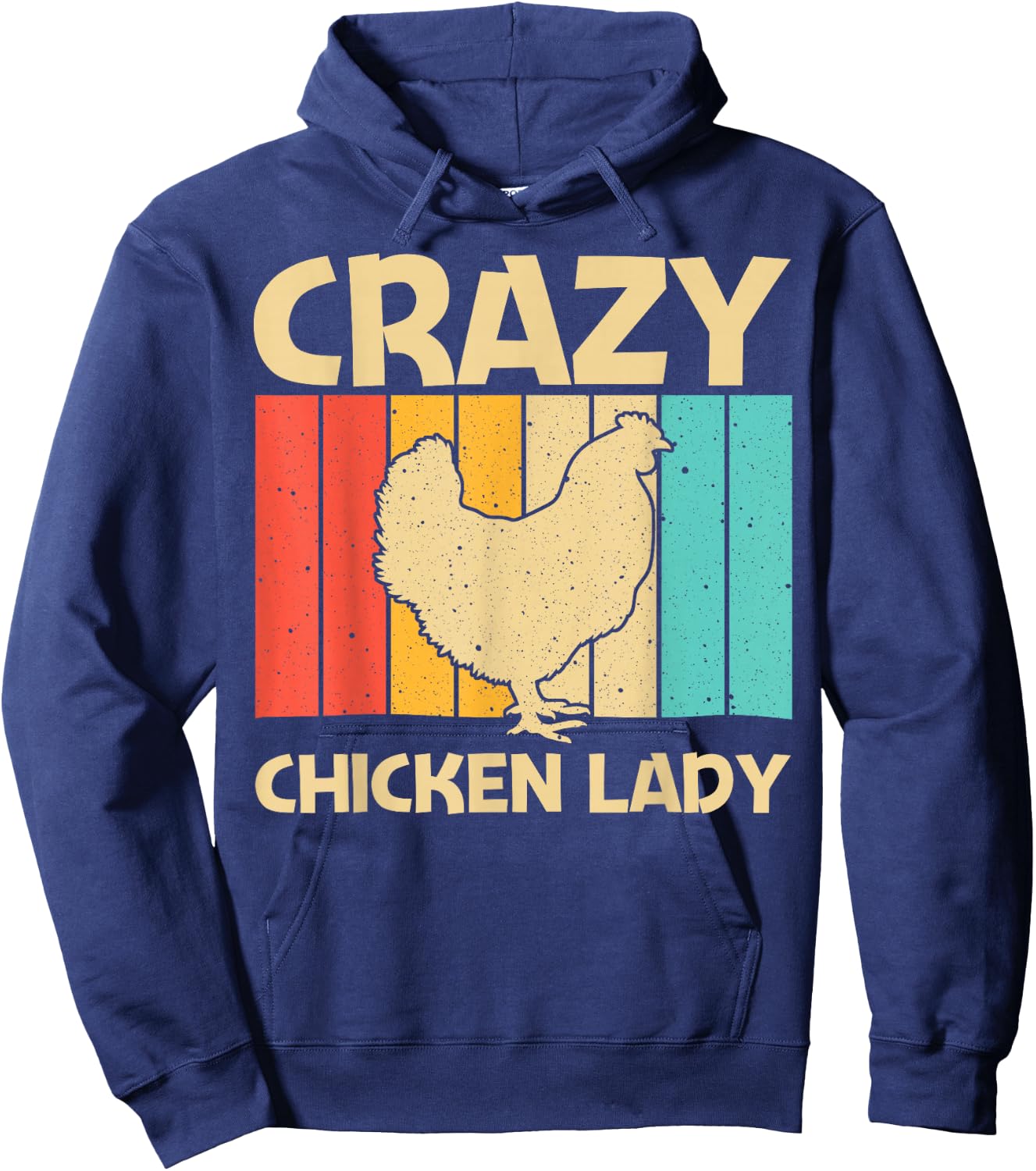 Funny Chicken Art Mom Chicken Farmer Poultry Lover Hoodie - Hoodie | Navy