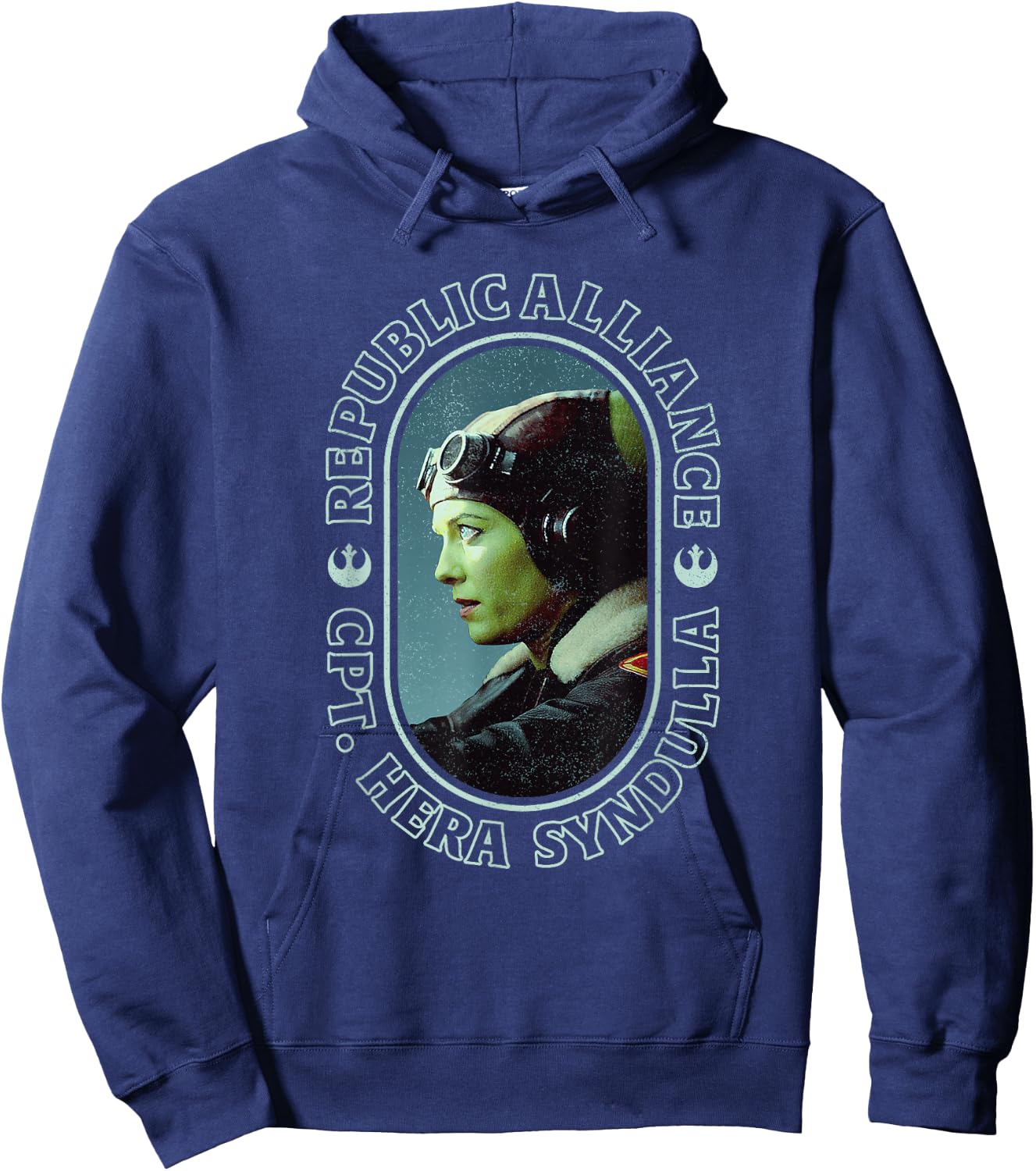 Star Wars: Ahsoka Captain Hera Syndulla Oval Portrait Hoodie - Hoodie | Navy