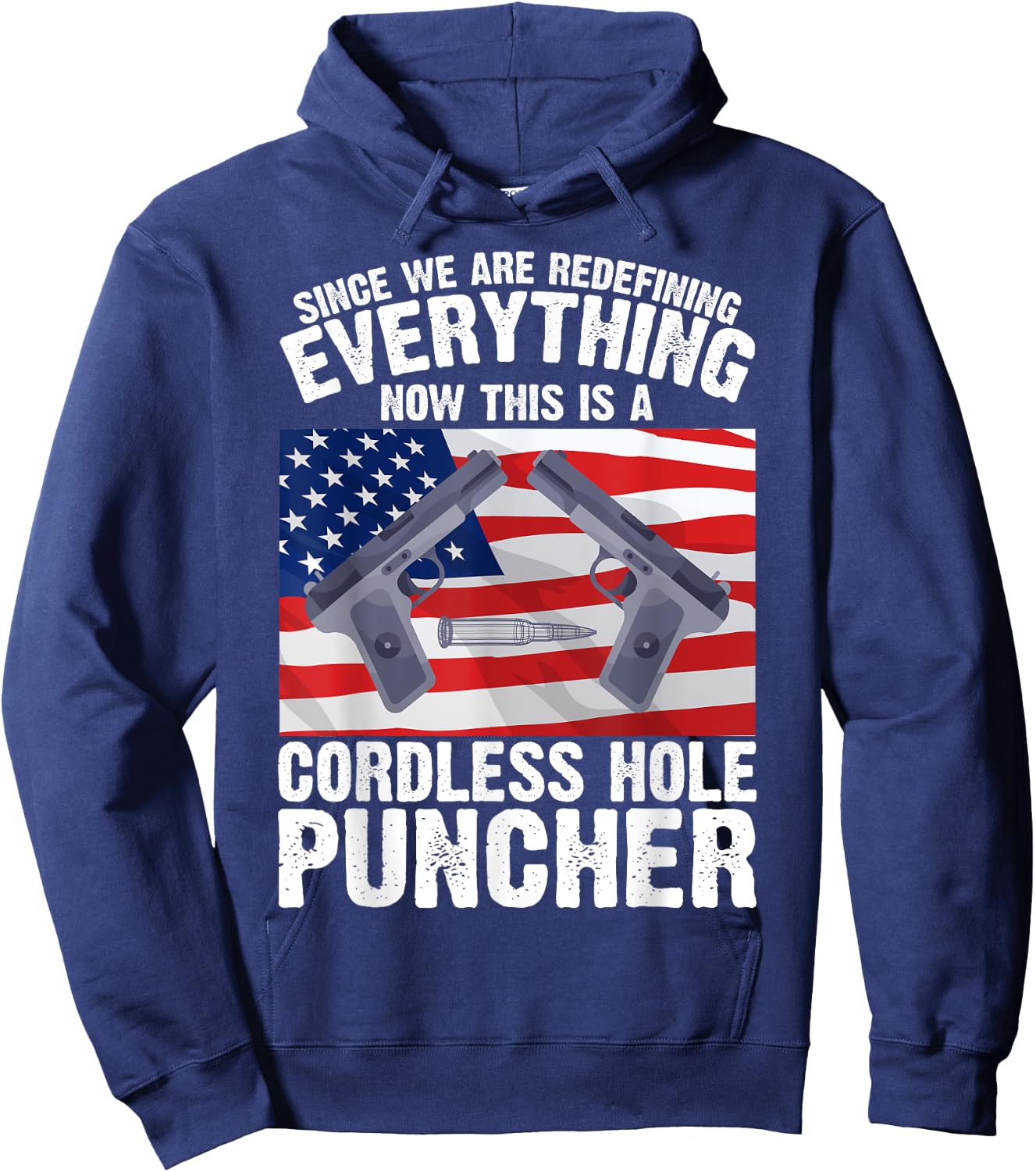We're Redefining Everything This Is A Cordless Hole Puncher Hoodie - Hoodie | Navy
