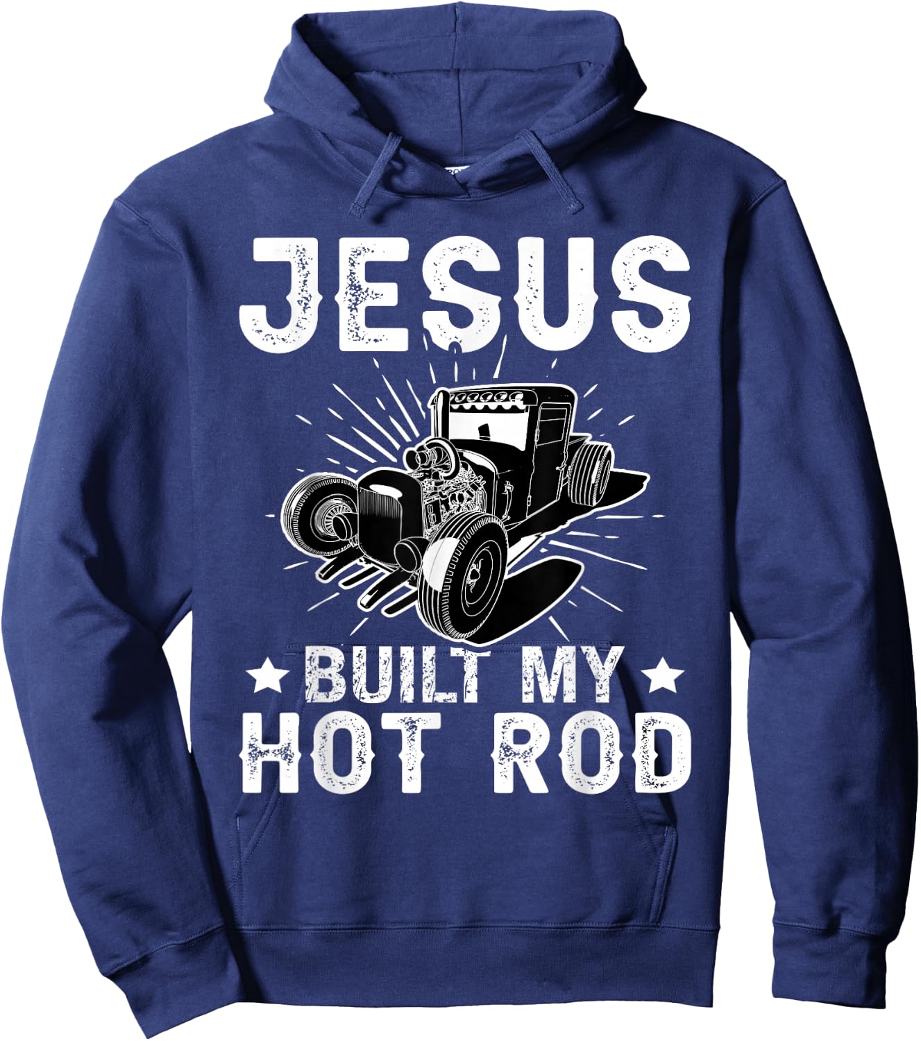 Hot Rods: Jesus Built My Hot Rod Hoodie - Hoodie | Navy
