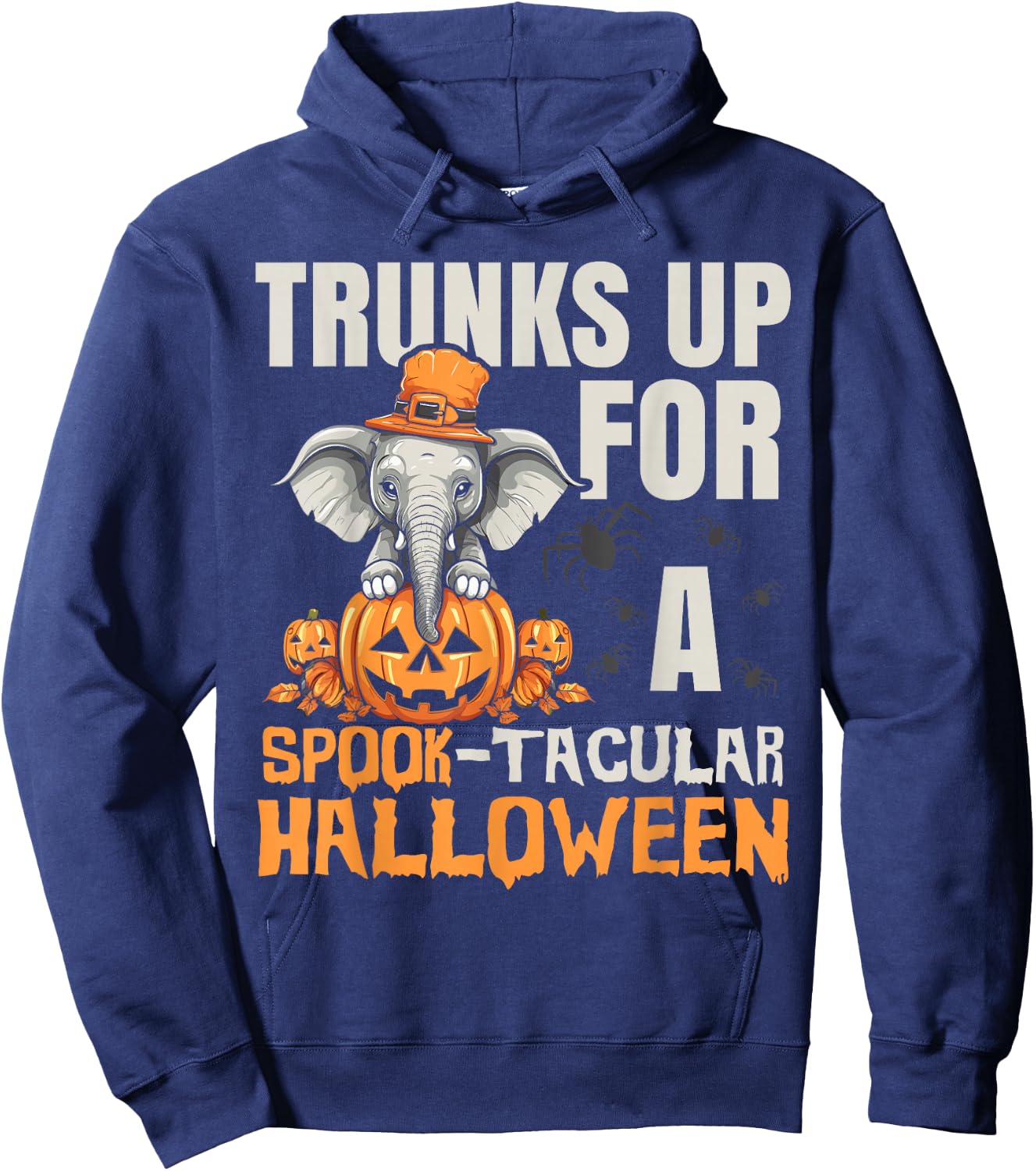Elephant Halloween Safari Trick Or Treat Spooky Animal Hoodie - Hoodie | Navy