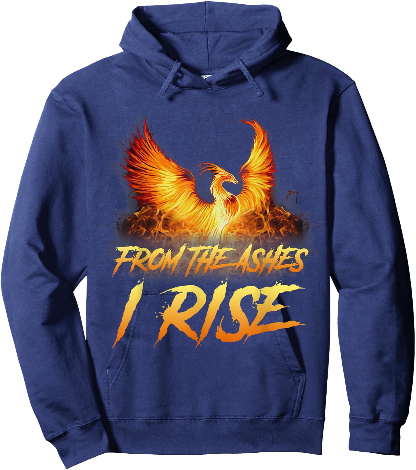 From the Ashes I Rise Motivational Phoenix Bird Shirt gift Hoodie - Hoodie | Navy