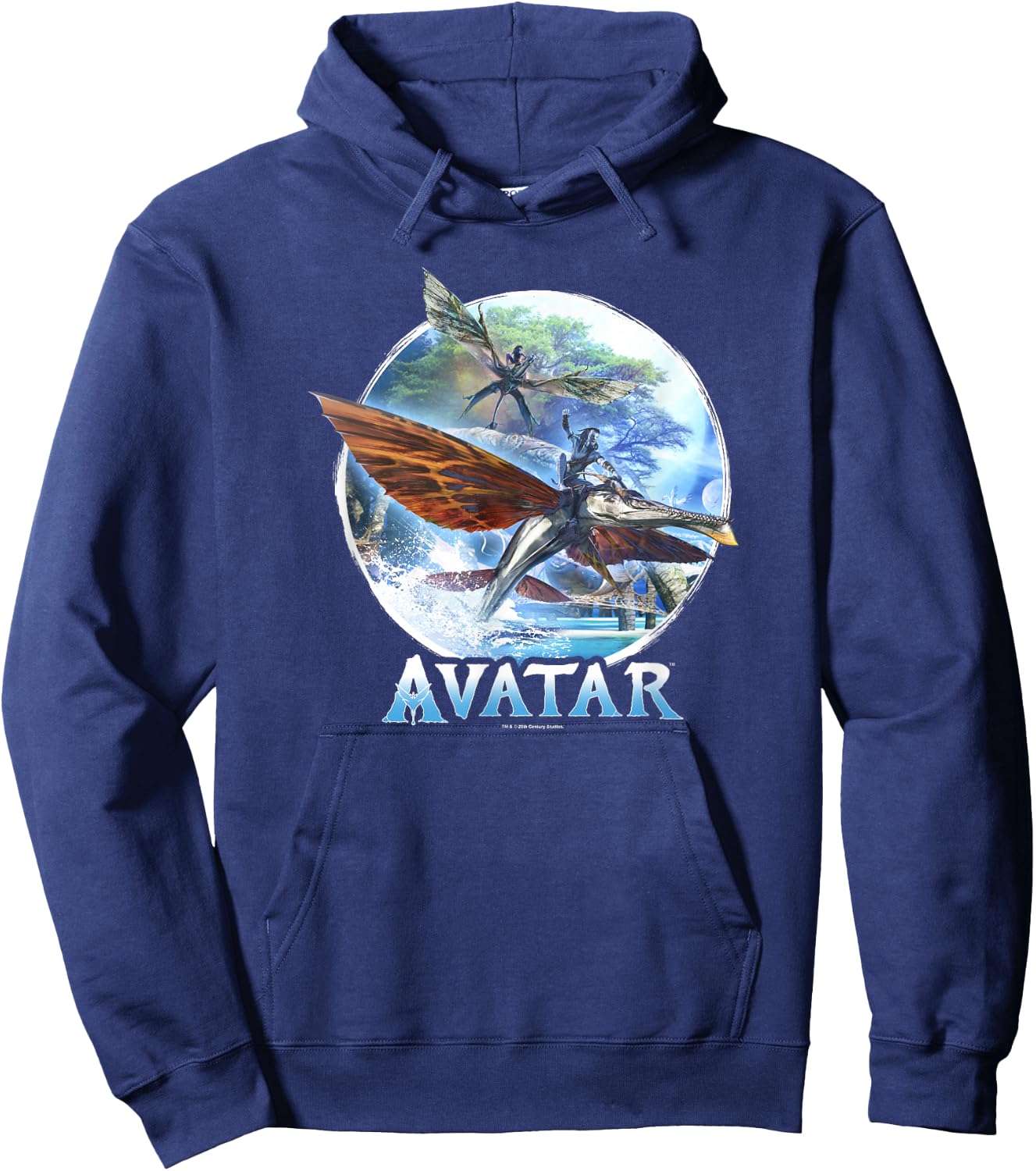 Avatar: The Way of Water Banshee Flight Water Circle Hoodie - Hoodie | Navy