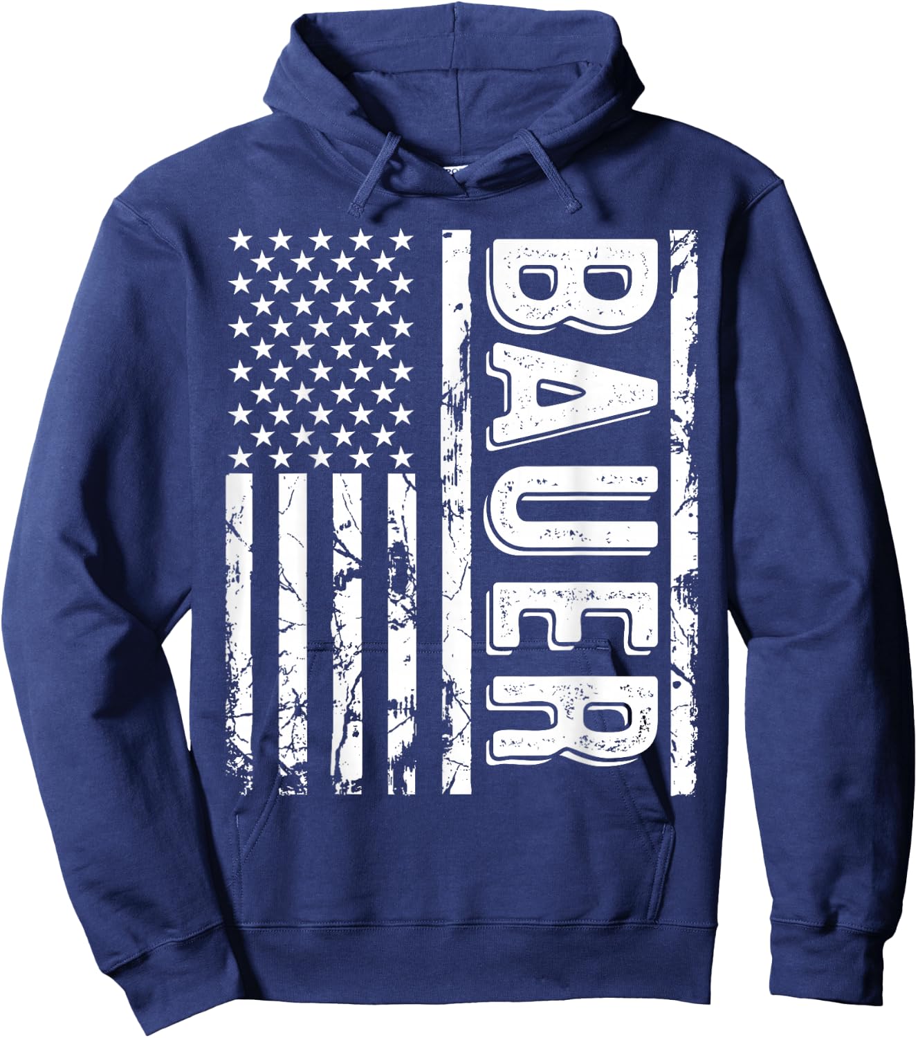 Bauer Last Name Funny Surname Team Bauer Family Reunion Hoodie - Hoodie | Navy