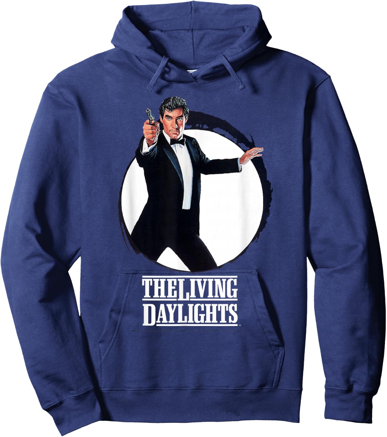 Official James Bond 007 The Living Daylights Hoodie - Hoodie | Navy