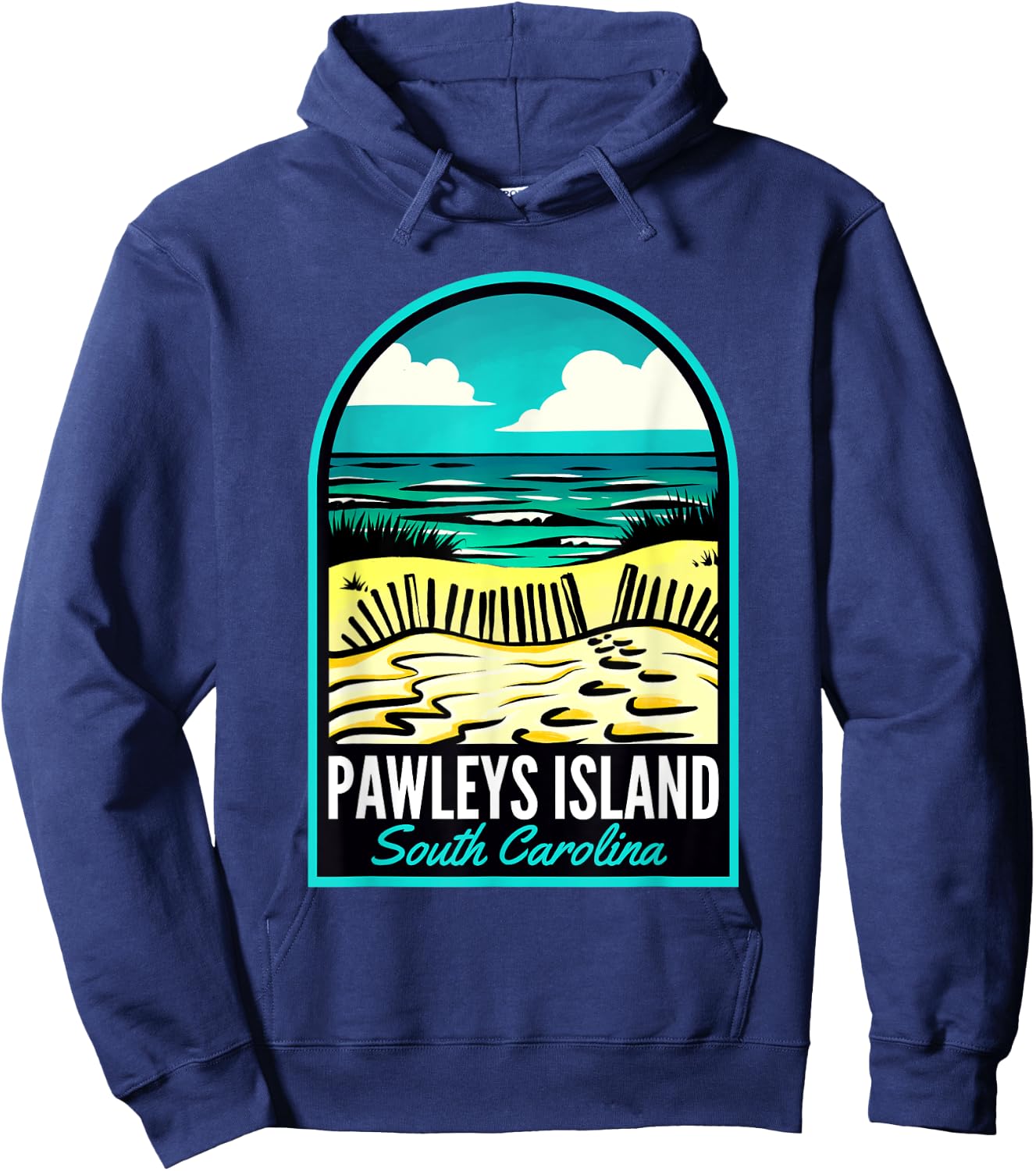 Pawleys Island SC Vintage Hoodie - Hoodie | Navy