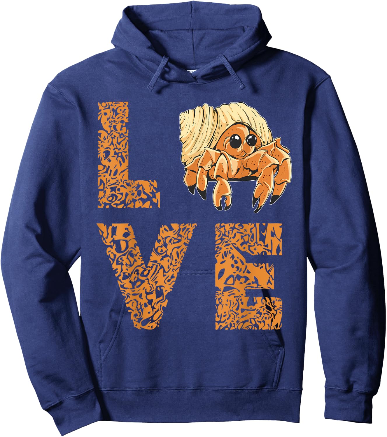 Sea Animals Leopard Love Hermit Crab Lover Hermit Crab Hoodie - Hoodie | Navy
