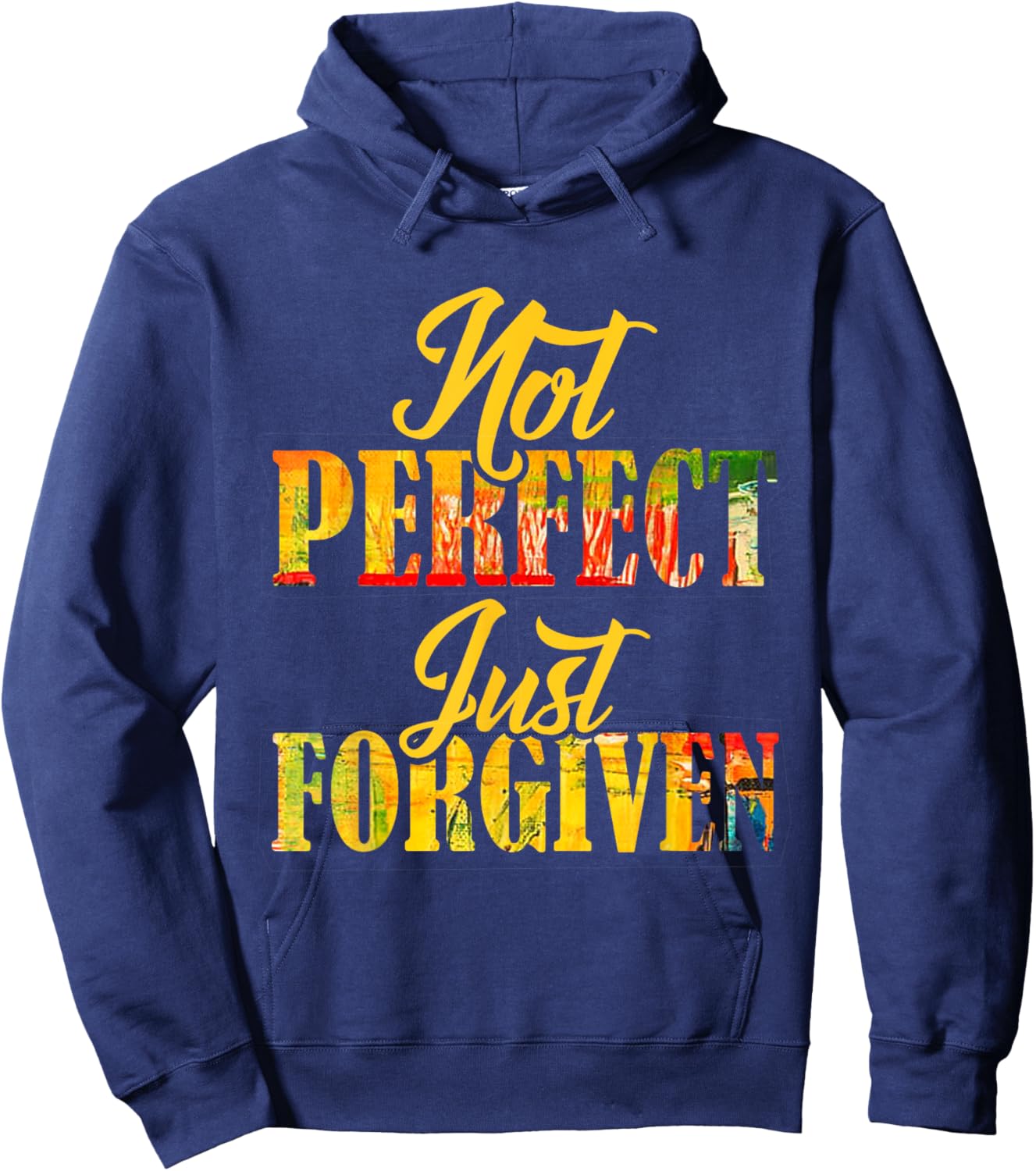 Not Perfect Just Forgiven Christian Team Jesus Men Women Hoodie - Hoodie | Navy