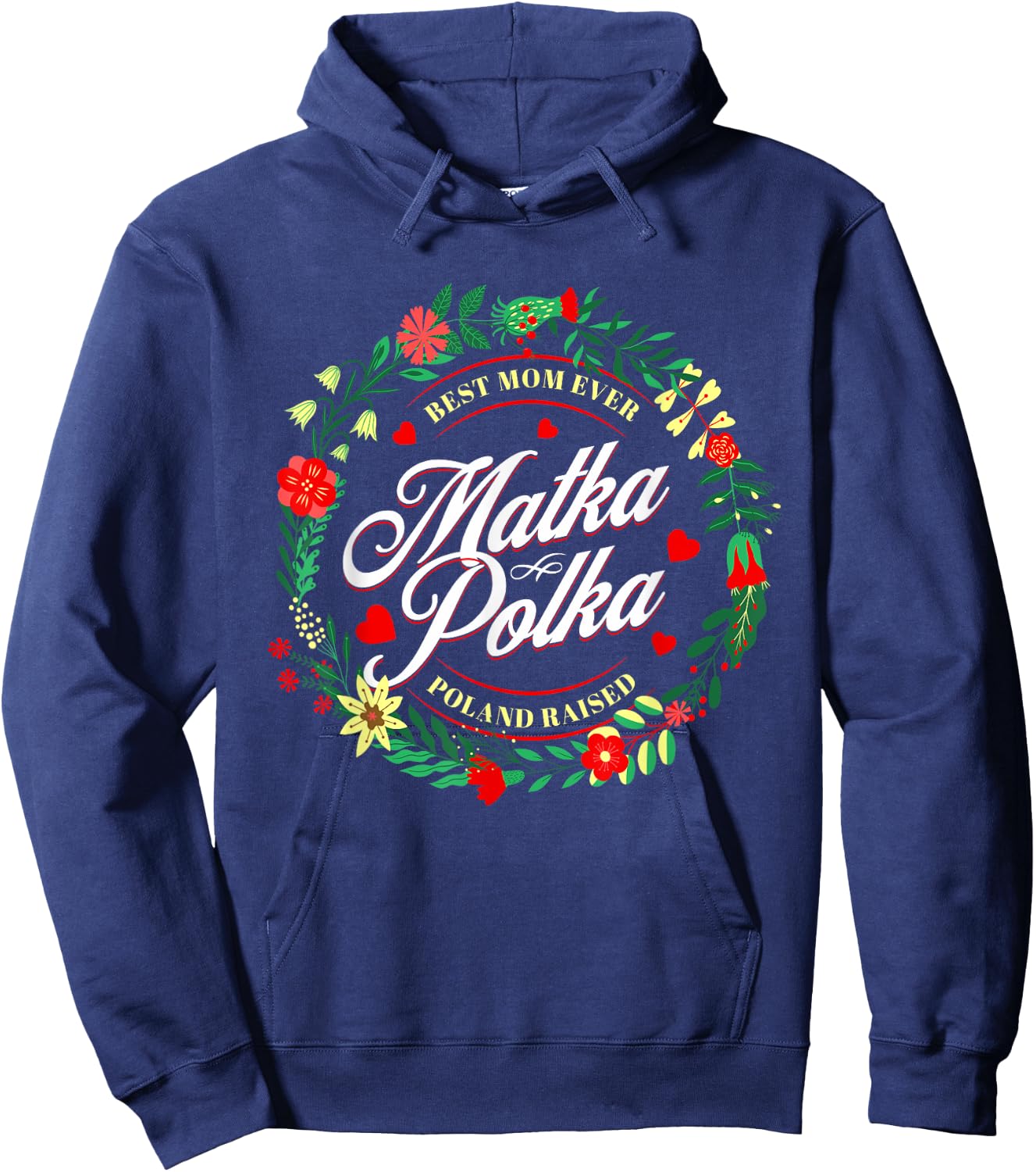 Polish Mom Funny Mother Matka Polka Poland Pride Gift Hoodie - Hoodie | Navy