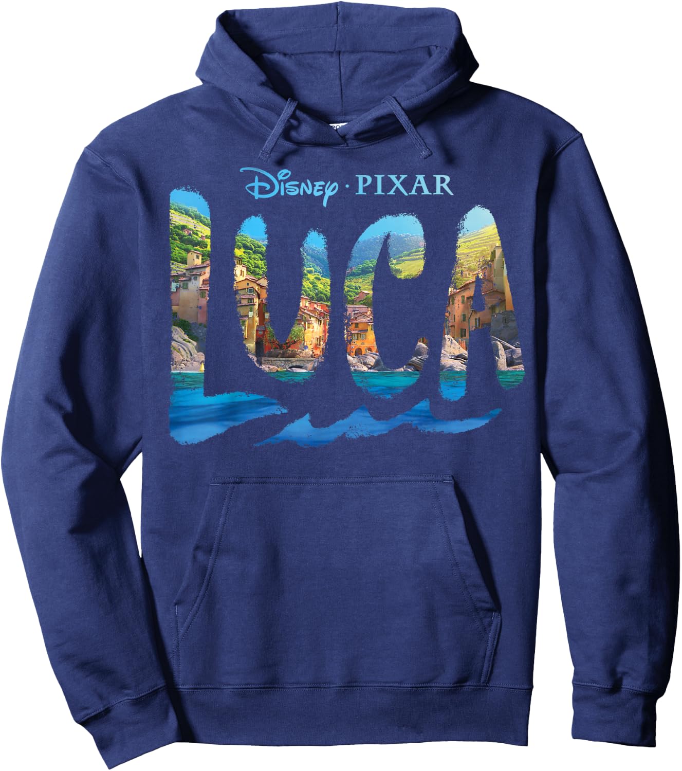 Disney and Pixar's Luca Movie Logo Hoodie - Hoodie | Navy