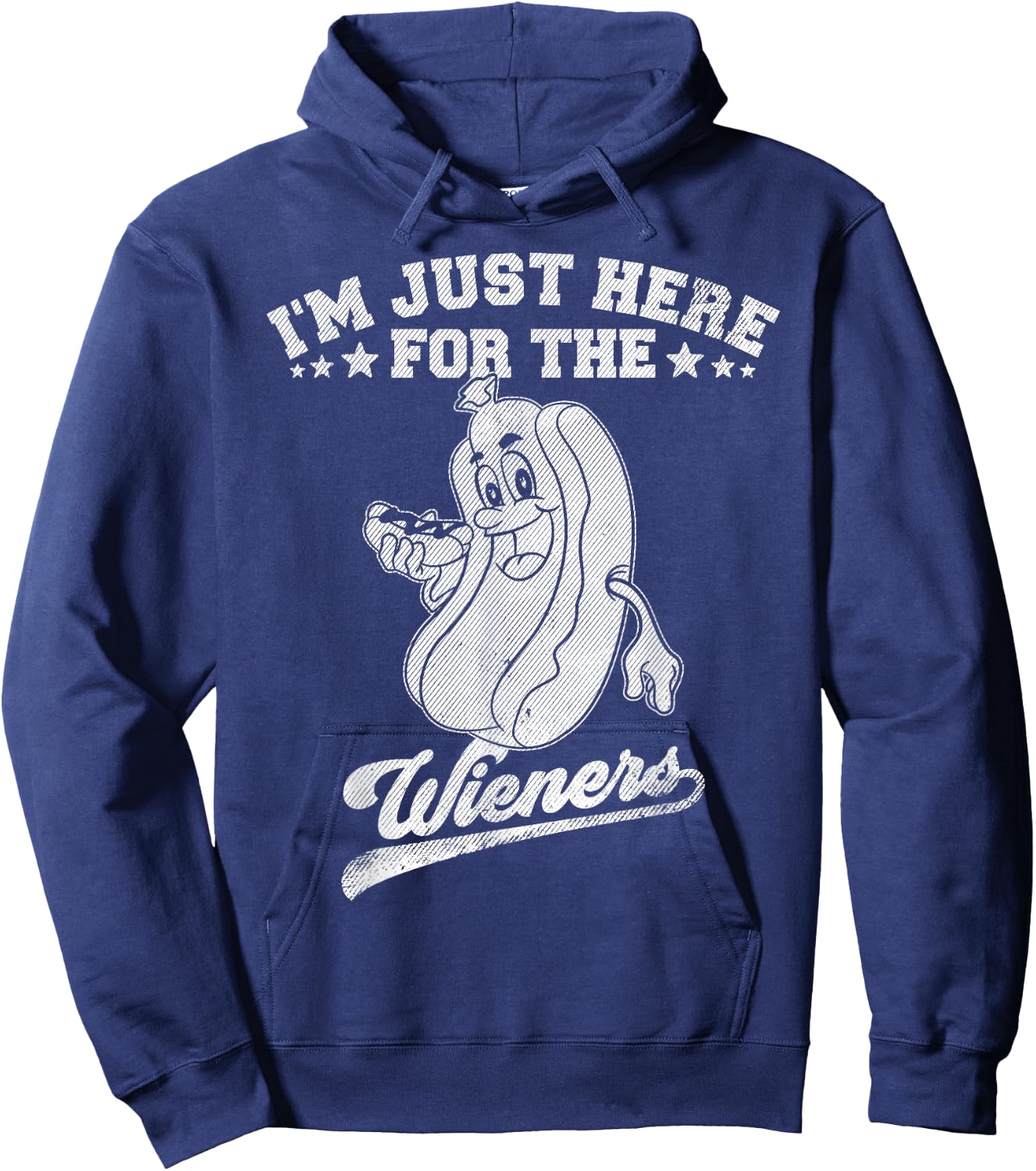 I'm Just Here For The Wieners Hotdog Meme Weiner Lover Hoodie - Hoodie | Navy