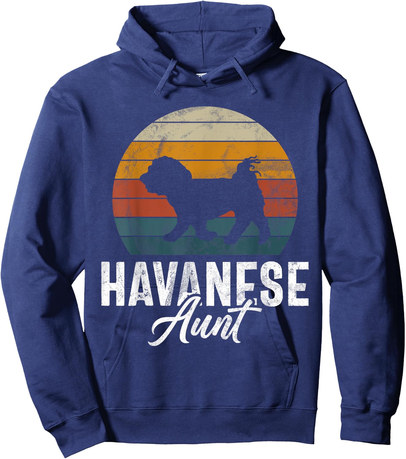 Havanese Aunt Hoodie - Hoodie | Navy