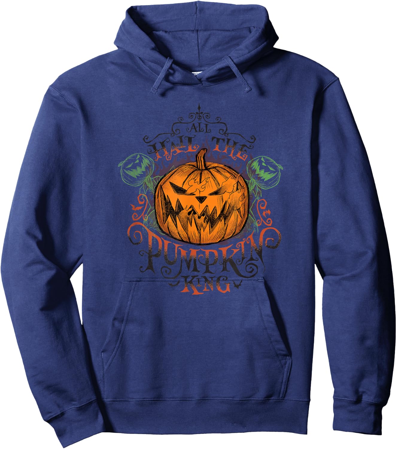 Disney The Nightmare Before Christmas Hail The Pumpkin King Hoodie - Hoodie | Navy