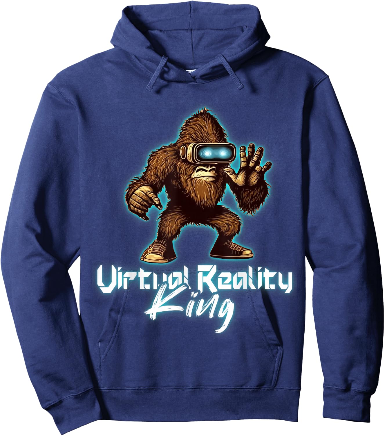 VR Developer Gorilla Virtual Reality King VR GAmer VR Gaming Hoodie - Hoodie | Navy