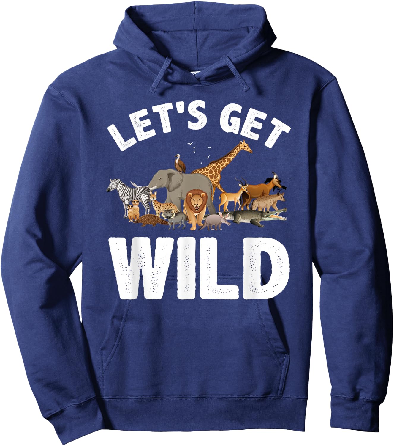 Cool Safari Animal Women Zoo Jungle Wildlife Lover Hoodie - Hoodie | Navy