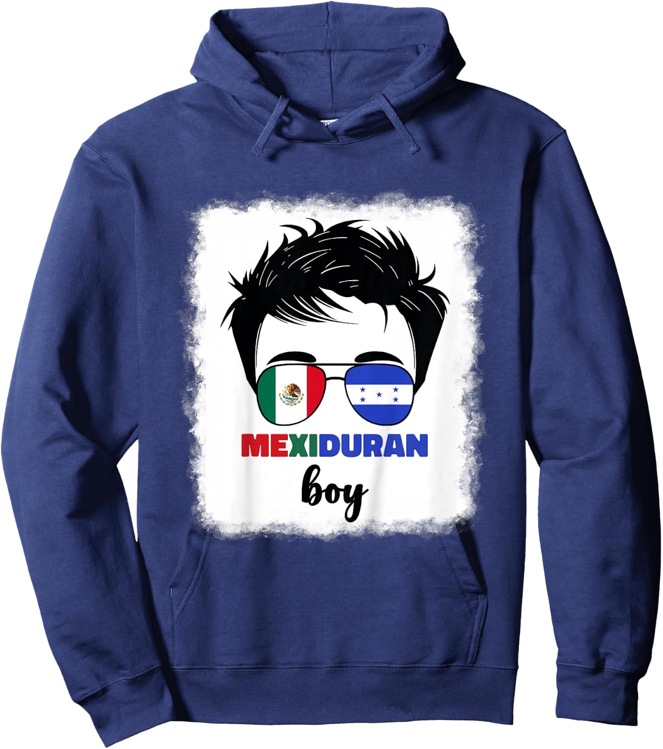 Kids Half Mexican And Honduran Mexico Honduras Flag Boys Boy Kids Hoodie - Hoodie | Navy