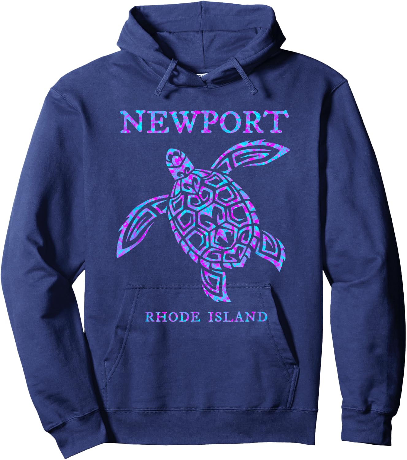 Newport Rhode Island Sea Turtle Boys Girls Souvenir Hoodie - Hoodie | Navy