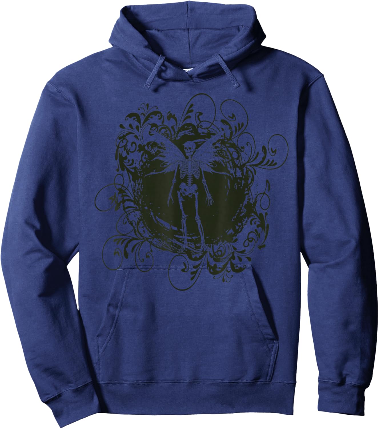 Fairy Grunge Fairycore Aesthetic Skeleton Y2K Alt Clothes Hoodie - Hoodie | Navy