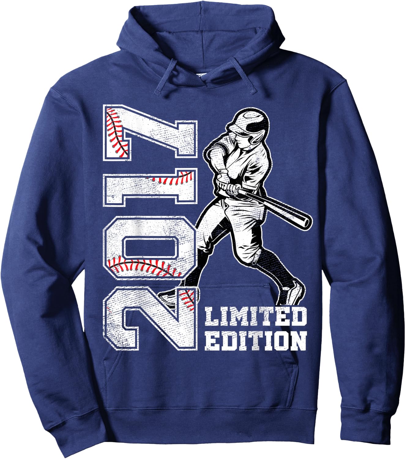 8th Birthday Baseball Limited Edition 2017 8 Years Old Hoodie - Hoodie | Navy