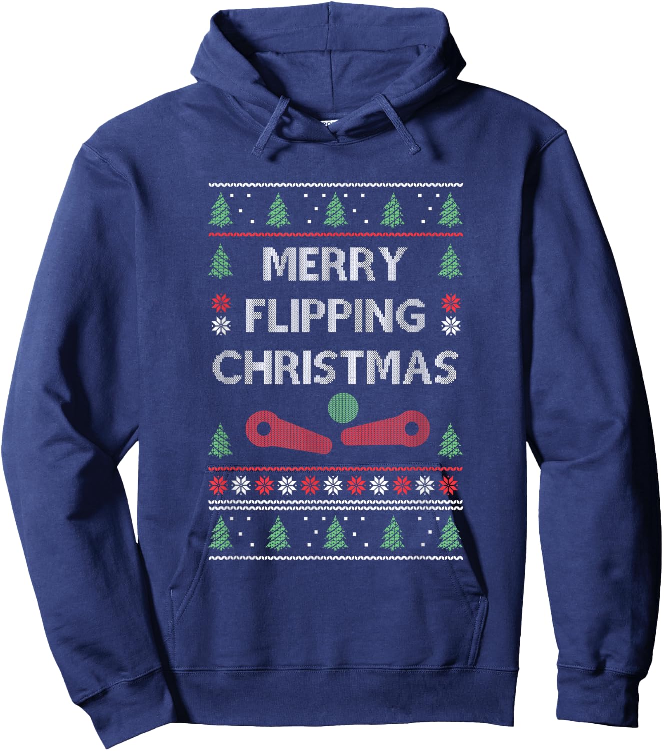 Pinball Machine Retro Arcade Game Gamer Pinball Christmas Hoodie - Hoodie | Navy