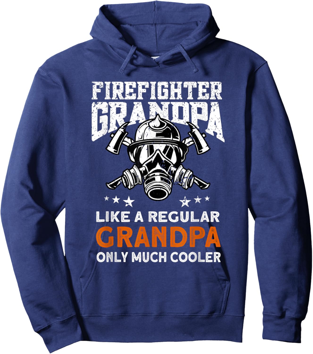 Firefighter Grandpa - Firemen Fireman Firefighter Hoodie - Hoodie | Navy