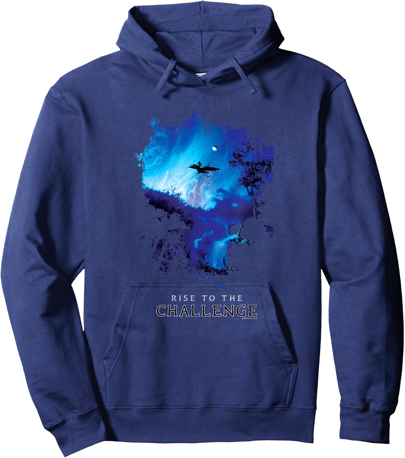 Avatar Pandora Banshee Rider Rise to the Challenge Ikran Hoodie - Hoodie | Navy