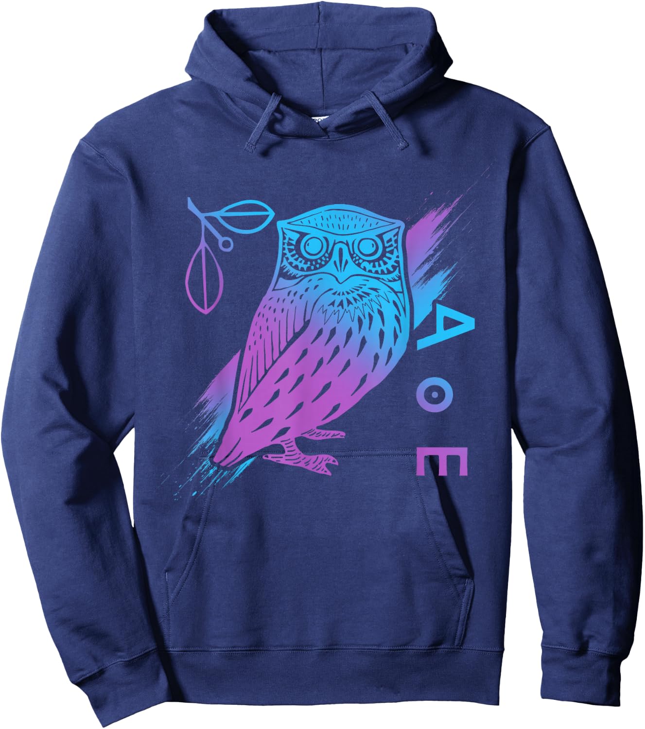 Athena's Owl - Greek Mythology - Ancient Greece Hoodie - Hoodie | Navy